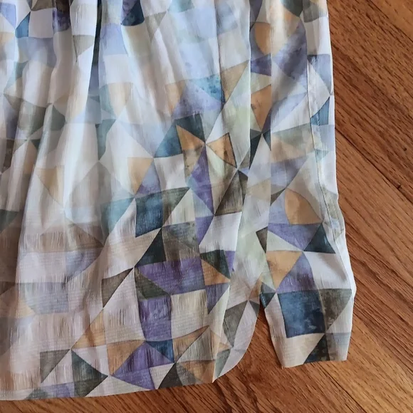 NWT O'2nd Obzee Abstract Geometric Print Skirt with Pockets 🩷 Size 10 - Picture 3 of 14